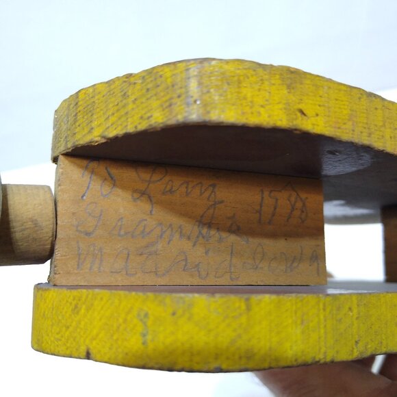 Fisher Price Walt Disney's Pinocchio's Donkey Wooden Pull Toy #494 Vintage RARE - Picture 9 of 10